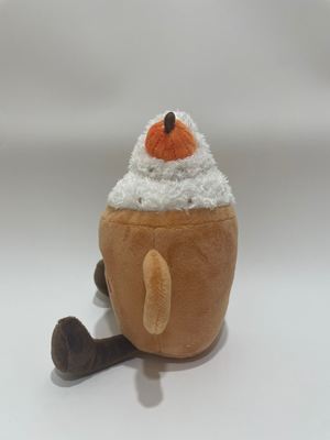 7 Pcs Assorted Pumpkin Latte Plush Toys, Cute Food Stuffed Animals For Kids And Home Decoration