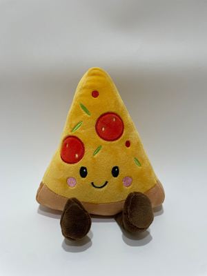 7 Pcs Assorted Pizza Plush Toys, Cute Food Stuffed Animals For Kids And Home Decoration