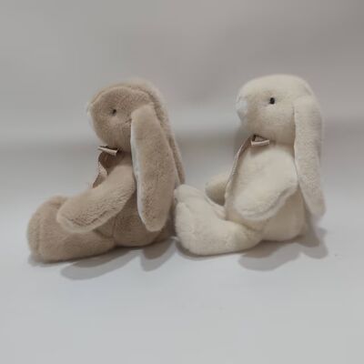 2 Assorted Sitting Lop-Ear Rabbit Plush Toys Soft & Cute Stuffed Bunny for baby