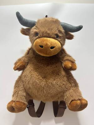 Decorative Highland Cow Backpack for Children