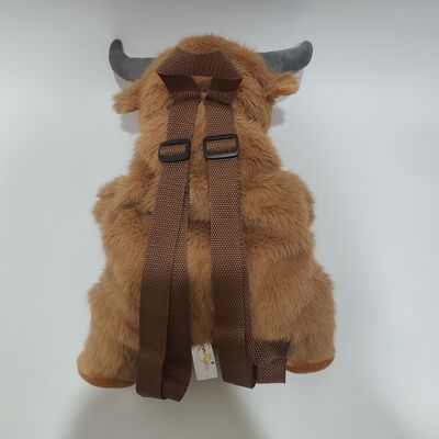 Decorative Highland Cow Backpack for Children