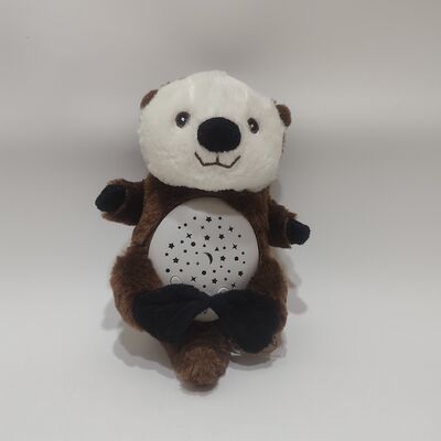 Musical Plush Otter Light Projector Toy