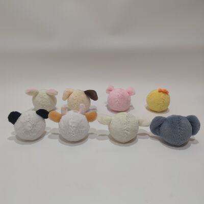 Vibrant 8-Piece Farm Animal Bouncy Ball Collection for Playtime