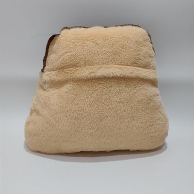 Cute Transparent PVC Fruit Pudding Pillow with Colorful Mini Fruits Inside