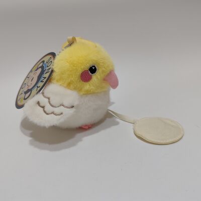 Magnetic Shoulder-Standing Cockatiel Plush Toy