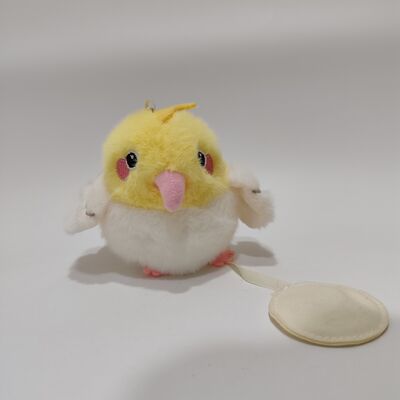Magnetic Shoulder-Standing Cockatiel Plush Toy