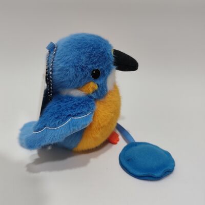Magnetic Shoulder-Standing Kingfisher Plush Toy