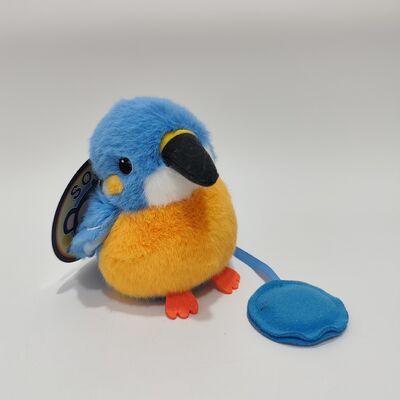 Magnetic Shoulder-Standing Kingfisher Plush Toy