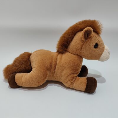 Soft Plush Brown Horse Toy Cute and Realistic Stuffed Animal