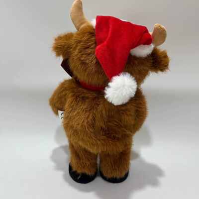 Singing & Dancing Christmas Highland Cow Plush Toy
