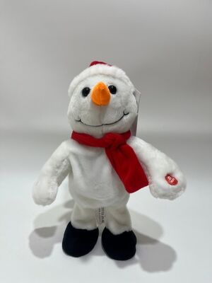 Singing & Dancing Christmas Snowman Plush Toy With Music