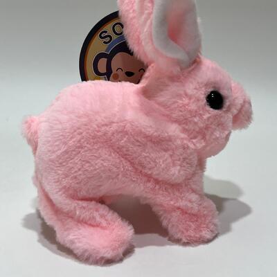 Custom Design Stuffed Animal Cute Cute Hopping Rabbit Elecreonic Plush Toy