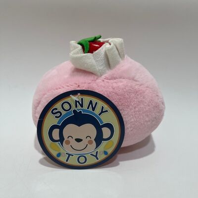 Strawberry Swiss Roll Plush Toy Cute Pink Cream Roll Pillow Sweet Dessert Stuffed