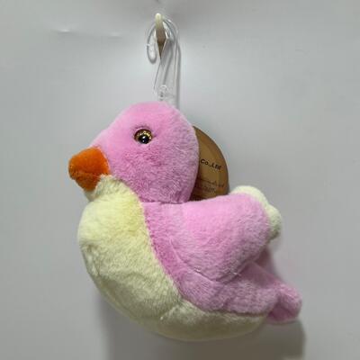 Colourful Plush Button Bird Toy for Kids and Collectors