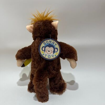 Interactive Banana-Stealing Monkey Plush Toy Emotional Reaction Gorilla Doll Funny Novelty Gift