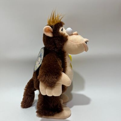 Interactive Banana-Stealing Monkey Plush Toy Emotional Reaction Gorilla Doll Funny Novelty Gift