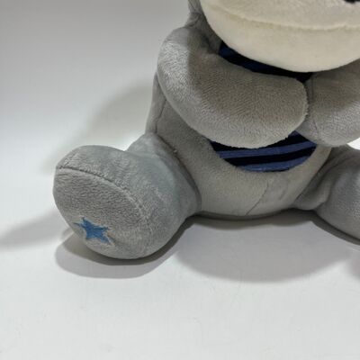 Interactive Peek-a-Boo Donkey Plush Toy with Voice and Music Functions Cute Pink-Eared Hide and Seek Comfort Toy