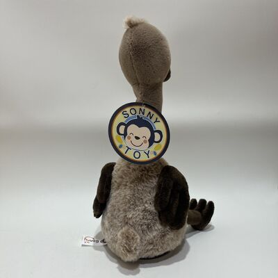 Recording and Neck-Turning Brown Ostrich Plush Toy Interactive Talking Back Ostrich