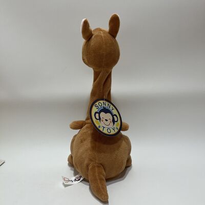 Recording and Neck-Turning Kangaroo Mother and Baby Plush Toy Interactive Talking Back Kangaroo
