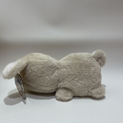 Breathing Light Sleep Soothing Lying Rabbit Plush Toy Beige Grey Heart Bunny Pillow Baby Sleep Aid