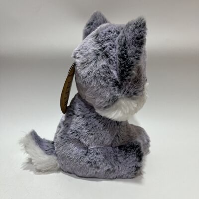 Sparkling Eyes Husky Plush Toy Grey White Big Eye Wolf Dog Doll Realistic Pet Dog Companion Gift for Kids