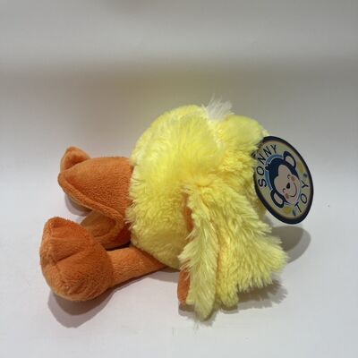 Little Yellow Duck Hand Puppet Plush Toy Quacking Duck Doll Parent-Child Storytelling Prop Soothing Doll for Kids