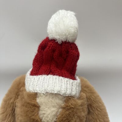 Christmas Sleigh Dog Plush Toy Swinging and Singing Dog Doll Holiday Interactive Toy