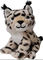 Brown 16cm 6.29 Inch Lynx Stuffed Animal Diy Toys From Recycled Materials