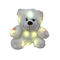 Colorful 0.25M 9.84ft LED Plush Toy Big White Bear Stuffed Animal SGS