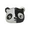 2D Flip Sequin Panda Plush Pillow Cushion Memory Foam 32CM 16 Inch