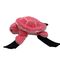 Pink Long Fur Stuffed Turtle Knee Pad Plush Toy 28cm For Ski Snowboard Skateboard