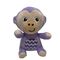 15CM Fisher Price Plush Purple Monkey Stuffed Animal Gift For Kids