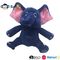 20cm Soft Blue Plush Baby Elephant Toy W/ Pink Ears For Home Decoration &amp; Family Fun