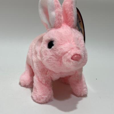 Custom Design Stuffed Animal Cute Cute Hopping Rabbit Elecreonic Plush Toy